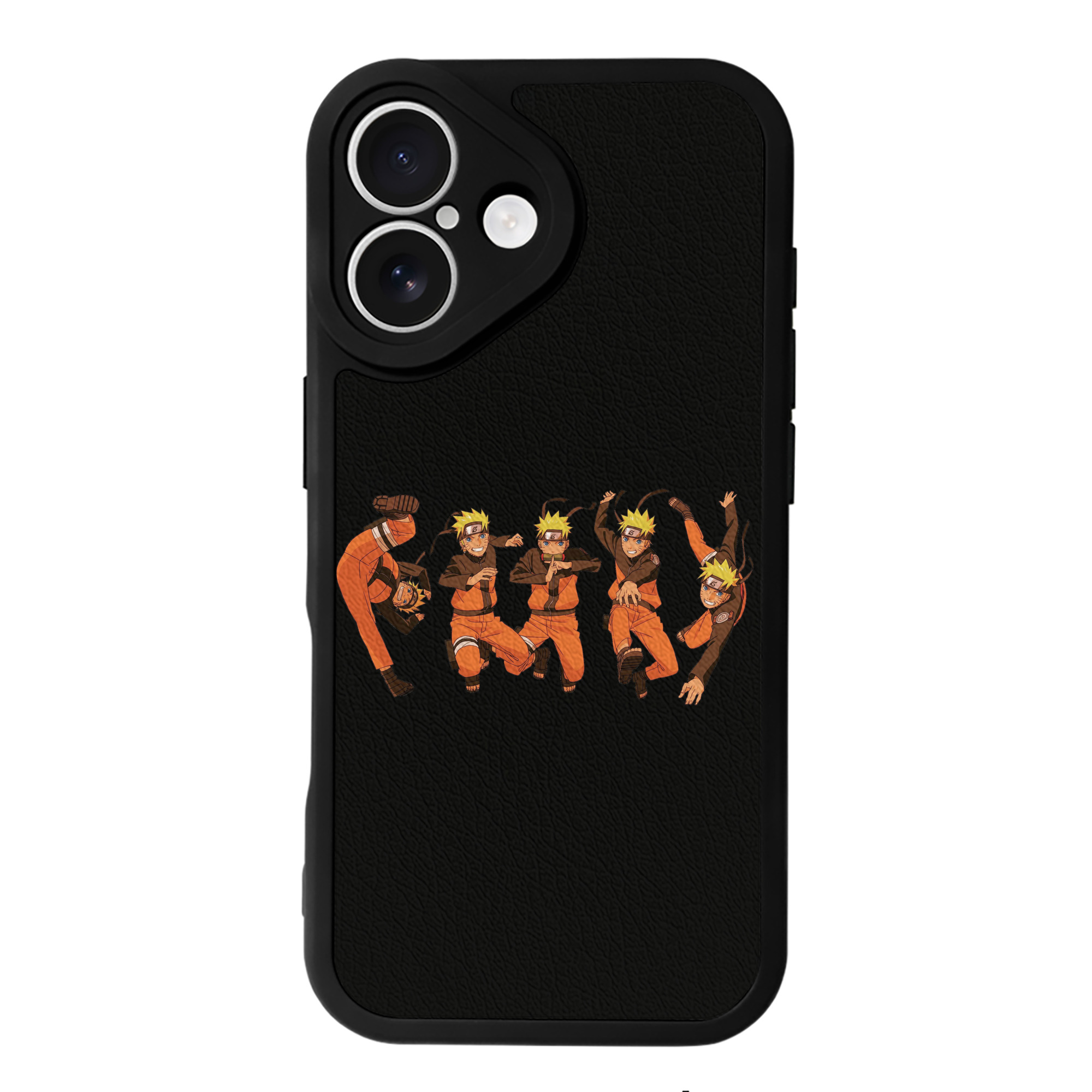（画像用） NARUTO -ナルト- うずまき ナルト Uzumaki Naruto 【iPhone 16シリーズ対応】シリコンスマホケース（レザー調） 材質：シリコン